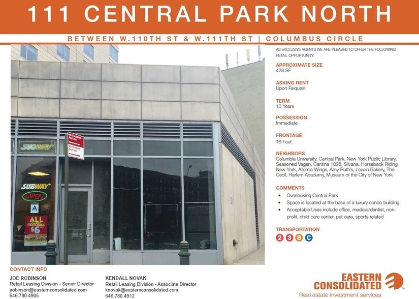 111 Central Park N, New York, NY for sale - Building Photo - Image 2 of 17