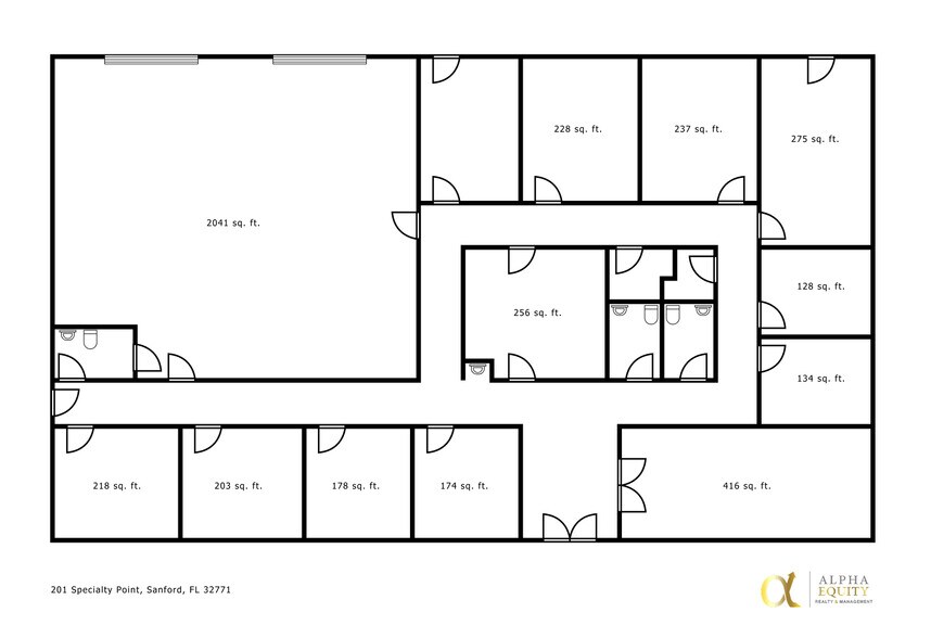 201 Specialty Pt, Sanford, FL à louer - Plan d’étage - Image 3 de 24