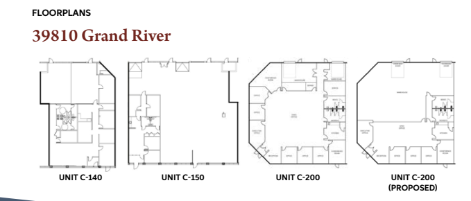 39810 Grand River Ave, Novi, MI à vendre - Plan d’étage - Image 2 de 10