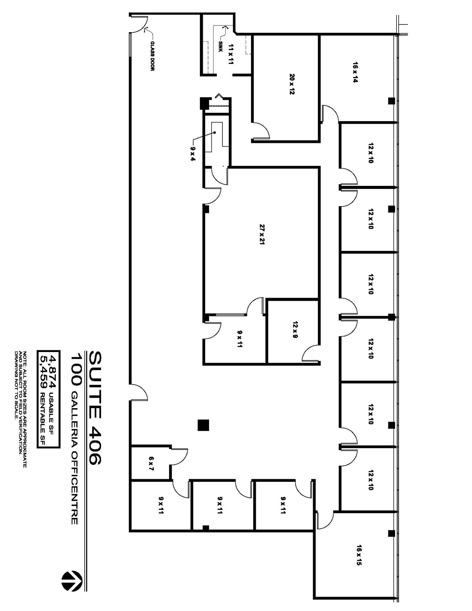 300 Galleria Officentre, Southfield, MI for lease Floor Plan- Image 1 of 2