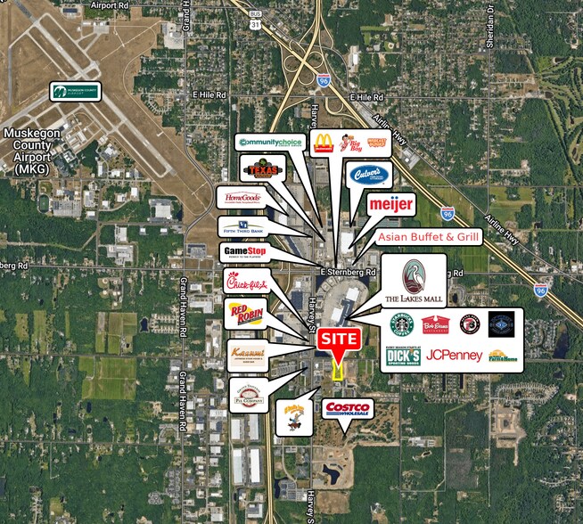 5846 Commerce Centre Dr, Muskegon, MI à vendre - Aérien - Image 3 de 3