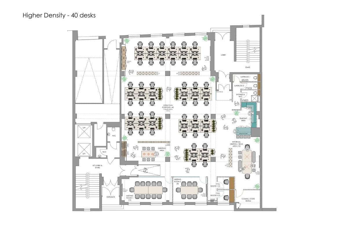 63 Gee St, Londres à louer Plan d’étage- Image 1 de 2