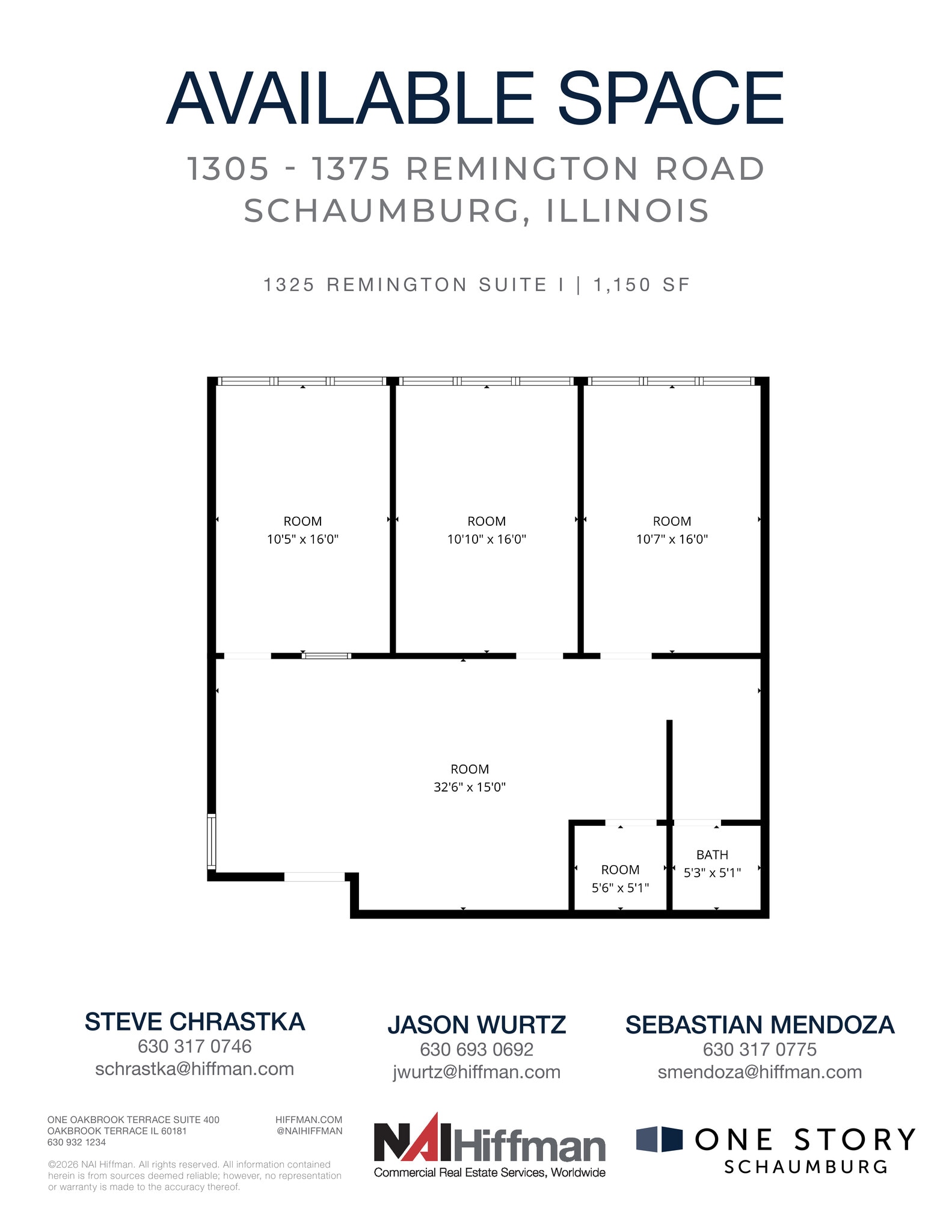 1305 Remington Rd, Schaumburg, IL for lease Floor Plan- Image 1 of 4