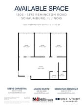 1305 Remington Rd, Schaumburg, IL for lease Floor Plan- Image 1 of 4