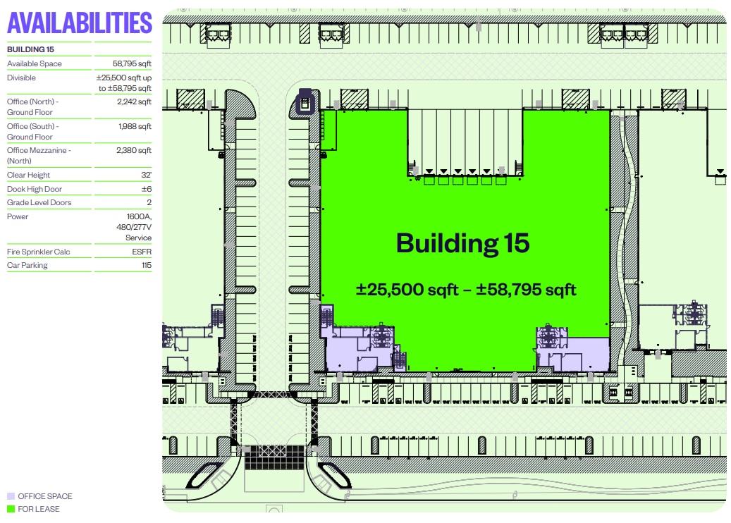 5200-5210 Hamner, Eastvale, CA à louer Plan d’étage- Image 1 de 2