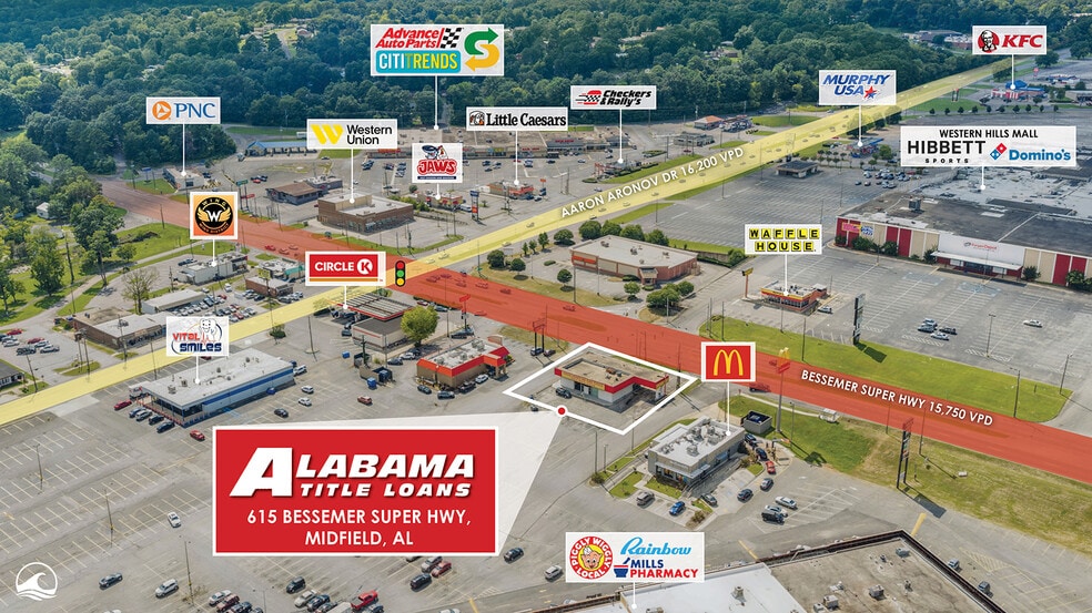 615 Bessemer Super Hwy, Midfield, AL for sale - Building Photo - Image 2 of 4
