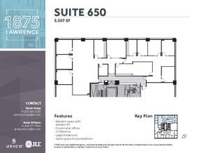 1875 Lawrence St, Denver, CO for lease Floor Plan- Image 1 of 6