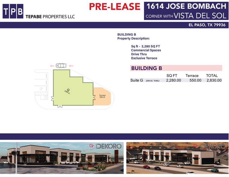 1614 Jose Bombach dr, El Paso, TX for lease - Building Photo - Image 2 of 2