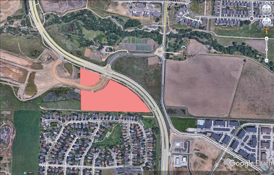 Hwy 287 & Trails At Coal Creek Drive, Lafayette, CO for sale - Aerial - Image 3 of 3