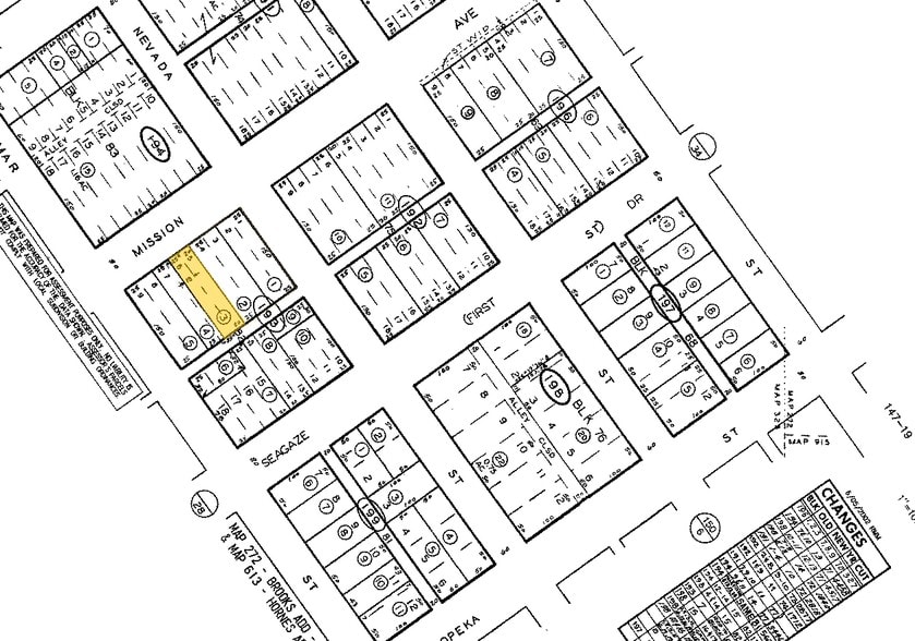 709-711 Mission Ave, Oceanside, CA for lease - Plat Map - Image 2 of 17
