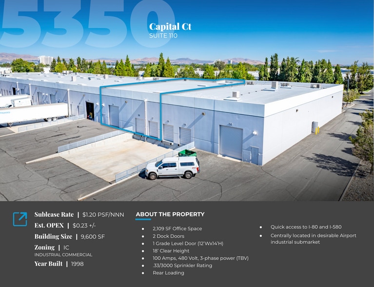 5350 Capital Ct, Reno, NV for lease - Building Photo - Image 2 of 9