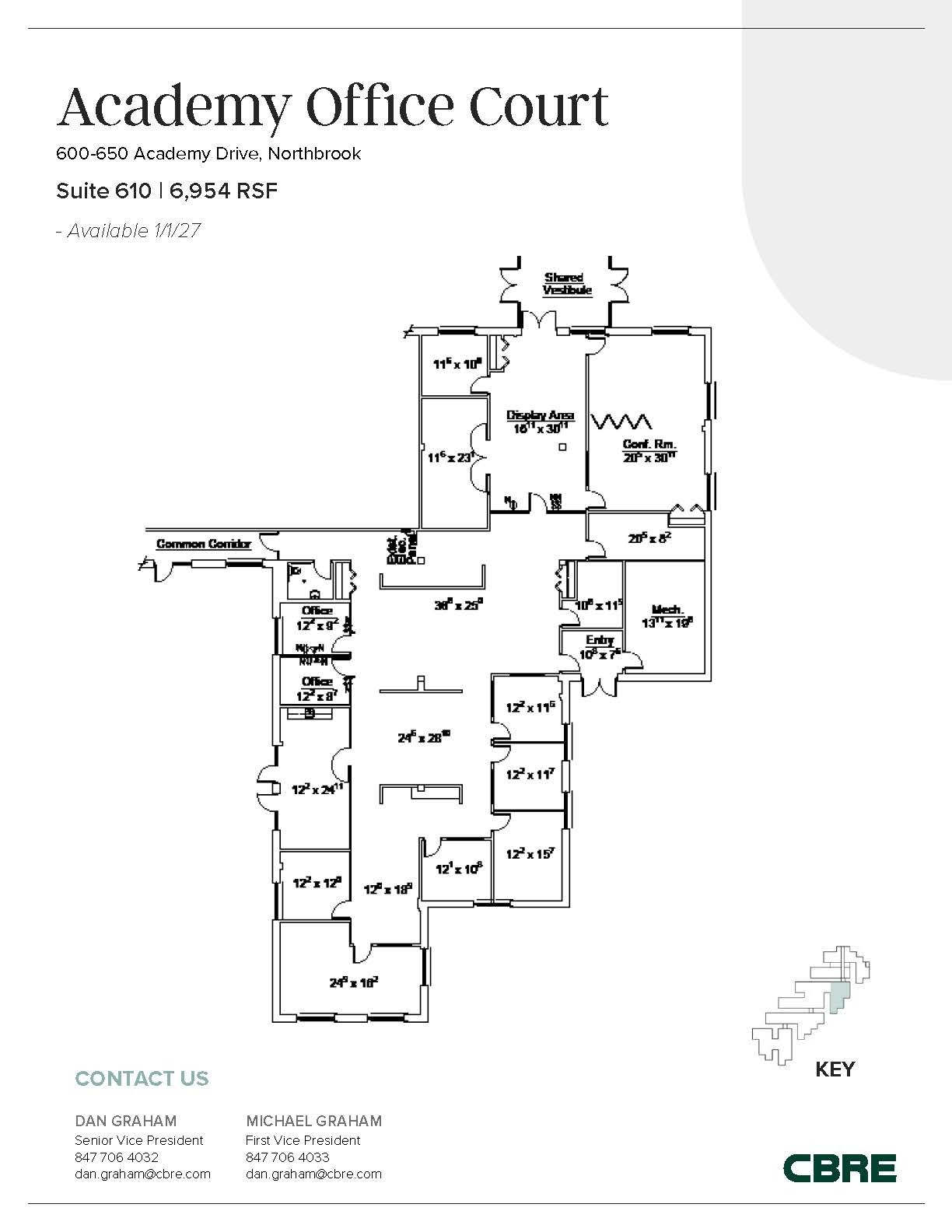 600-650 Academy Dr, Northbrook, IL for lease Floor Plan- Image 1 of 1