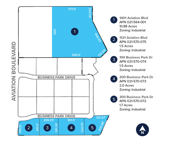 1121 Aviation Blvd, Lincoln, CA à vendre - Plan cadastral - Image 2 de 2