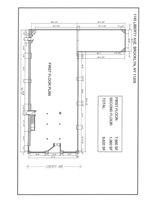 1145 Liberty Ave, Brooklyn, NY à louer Plan d’étage- Image 1 de 1