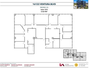 16133 Ventura Blvd, Encino, CA à louer Plan d  tage- Image 1 de 1