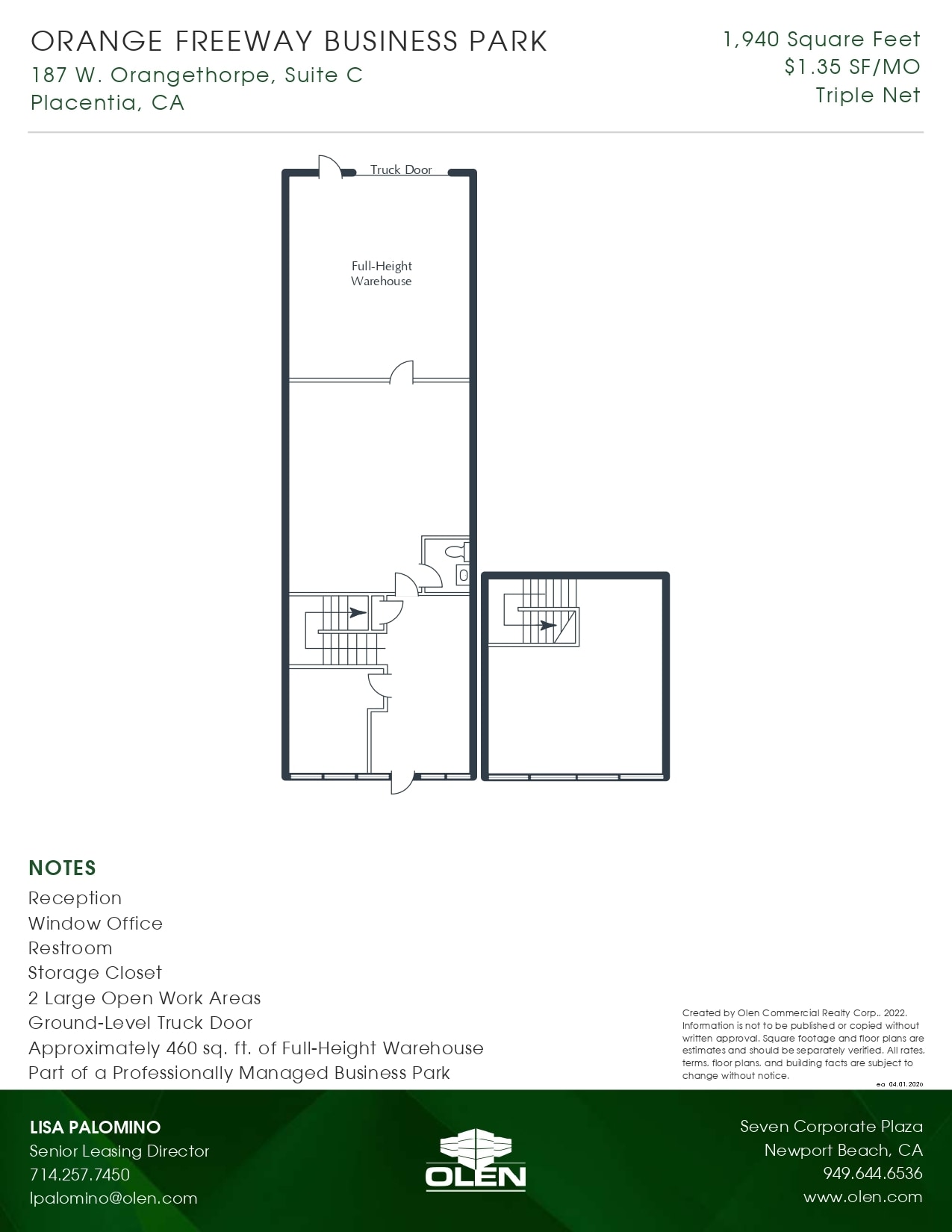 187 W Orangethorpe Ave, Placentia, CA for lease Floor Plan- Image 1 of 1