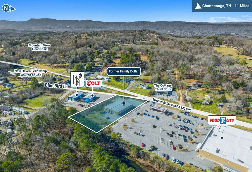 824 Mission Ridge Rd, Rossville, GA à vendre - Photo du bâtiment - Image 3 de 5
