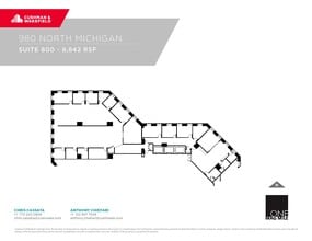 980 N Michigan Ave, Chicago, IL à louer Plan d’étage- Image 1 de 1
