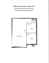 23261 Del Lago Dr, Laguna Hills, CA for lease Site Plan- Image 1 of 9
