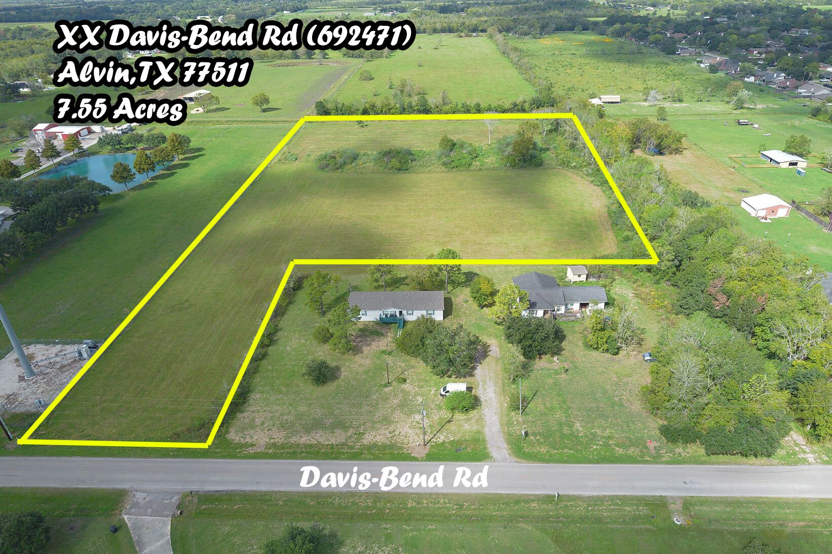 2310 Davis Bend Rd, Alvin, TX à vendre A rien- Image 1 de 9