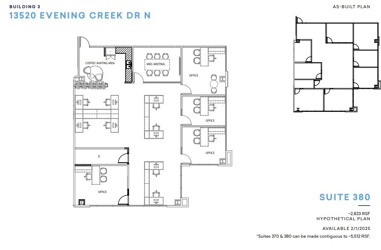 13520 Evening Creek Dr N, San Diego, CA à louer Plan d’étage- Image 1 de 1