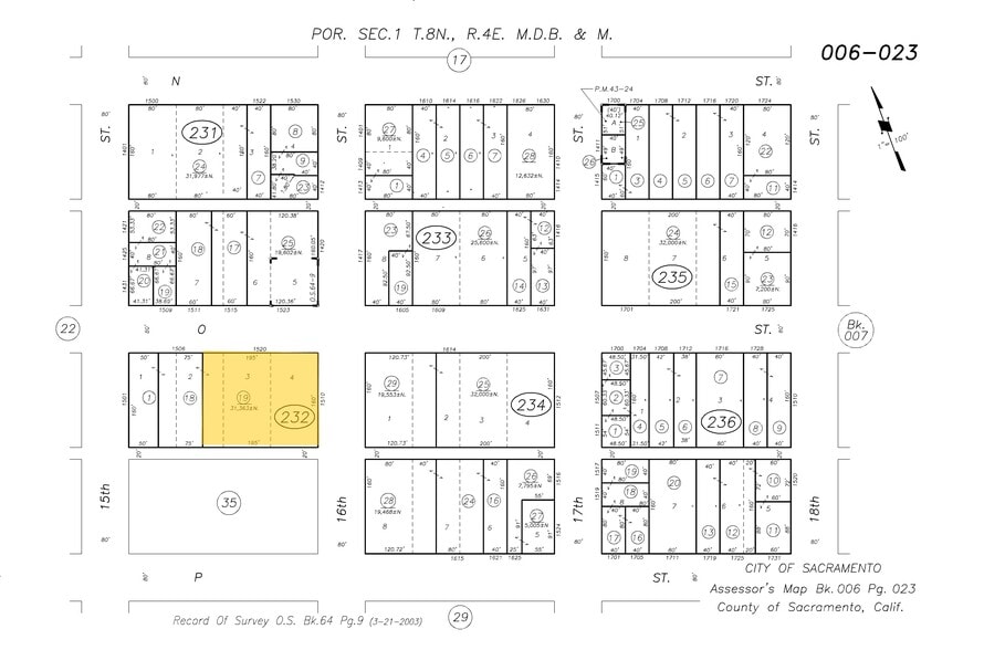 1520 16th St, Sacramento, CA for lease - Plat Map - Image 2 of 45