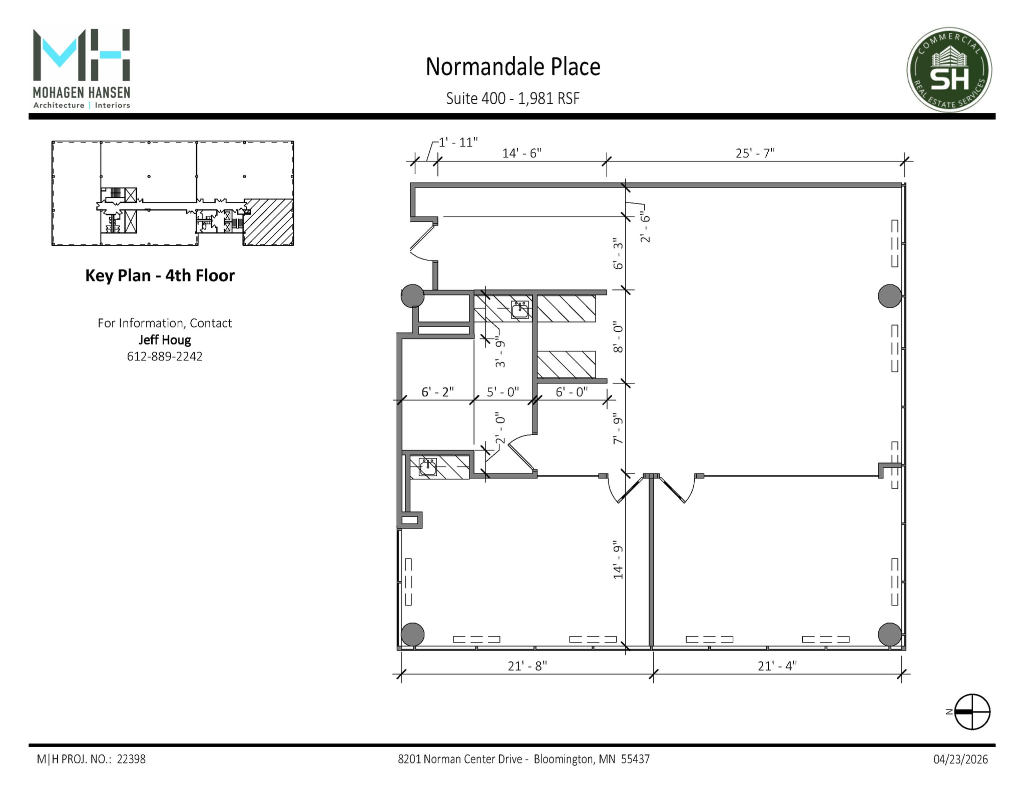 8201 Norman Center Dr, Bloomington, MN à louer Plan d’étage- Image 1 de 2