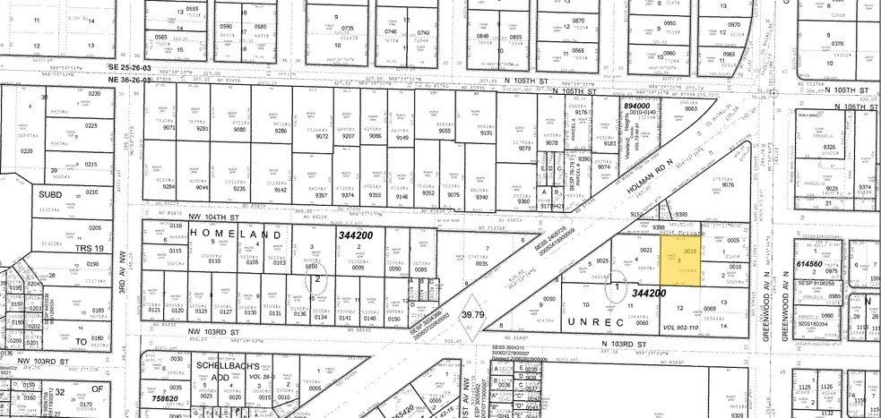 207 N 104th St, Seattle, WA à vendre - Plan cadastral - Image 2 de 2
