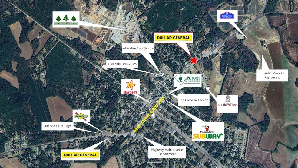 1347 Main St N, Allendale, SC à vendre - Photo du bâtiment - Image 2 de 5