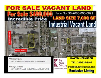 Plus de détails pour 2622 NW 68th St, Miami, FL - Terrain à vendre