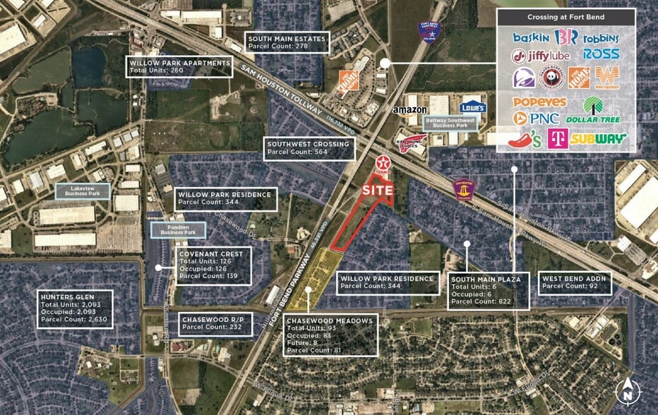 14607 Hilcroft Ave, Houston, TX à vendre - Aérien - Image 2 de 2