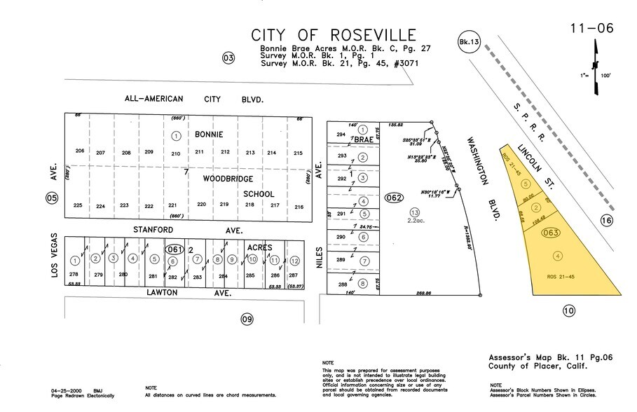 845 Lincoln St, Roseville, CA à vendre - Plan cadastral - Image 2 de 11