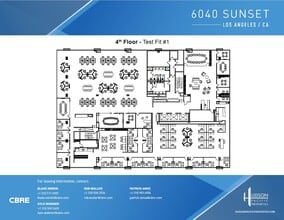 6040 W Sunset Blvd, Los Angeles, CA for lease Floor Plan- Image 2 of 4