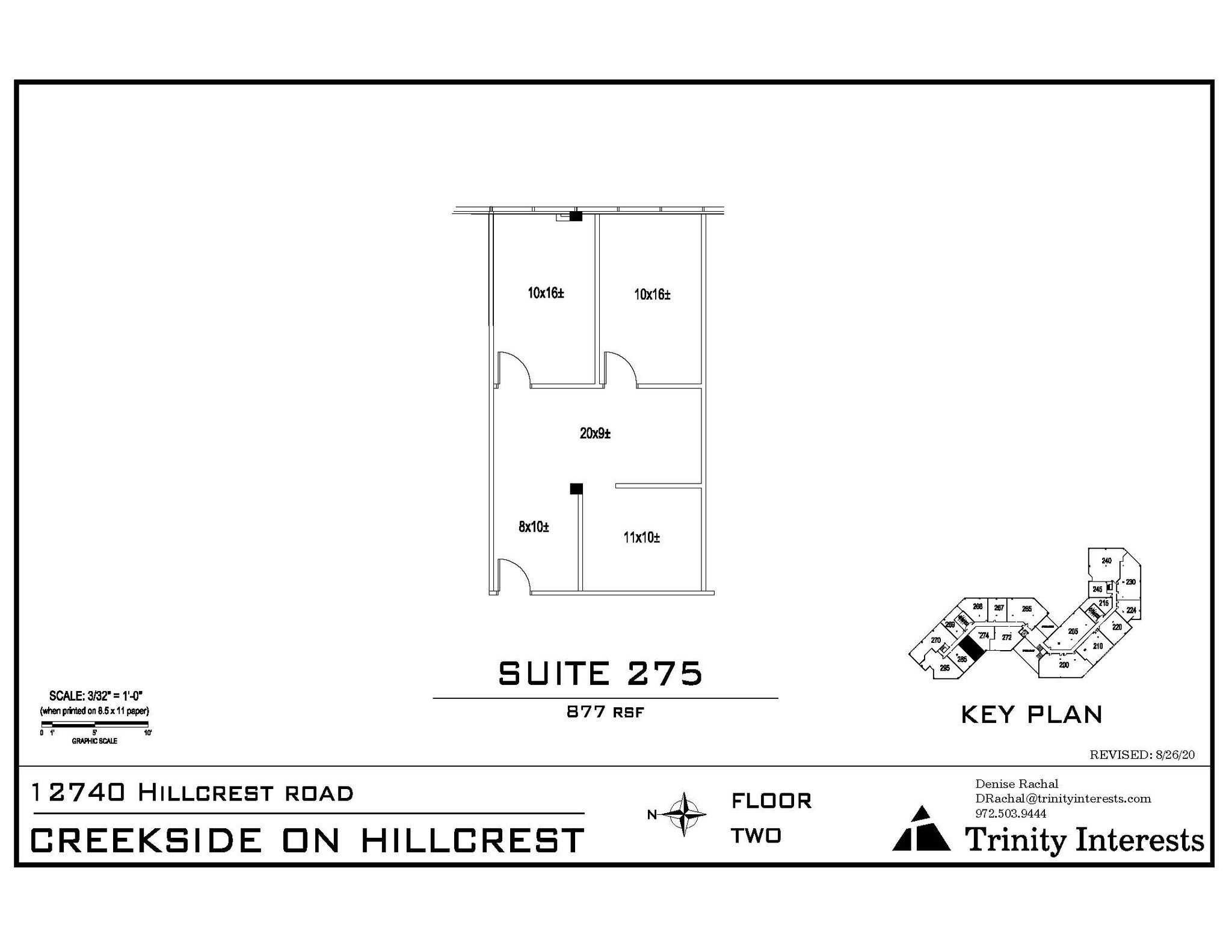 12740 Hillcrest Rd, Dallas, TX à louer Plan d’étage- Image 1 de 1