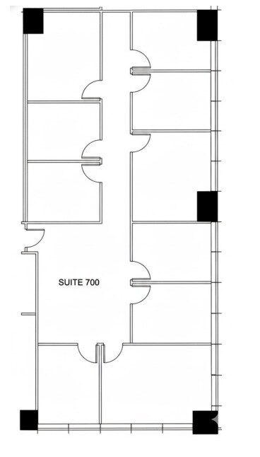 700 W Pender St, Vancouver, BC à louer Plan d’étage- Image 1 de 1