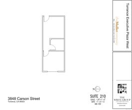 3848 W Carson St, Torrance, CA à louer Plan d’étage- Image 1 de 1