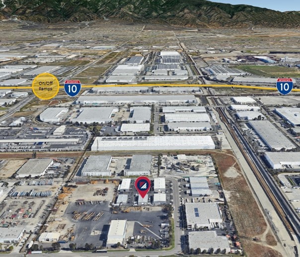 13185 Santa Ana Ave, Fontana, CA for sale - Aerial - Image 2 of 5