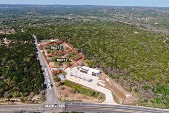 NE Corner of RM 2325 & Jacob's Well Rd, Wimberley, TX - Aerial  map view