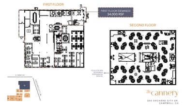 300 Orchard City Dr, Campbell, CA à louer Plan d’étage- Image 1 de 1