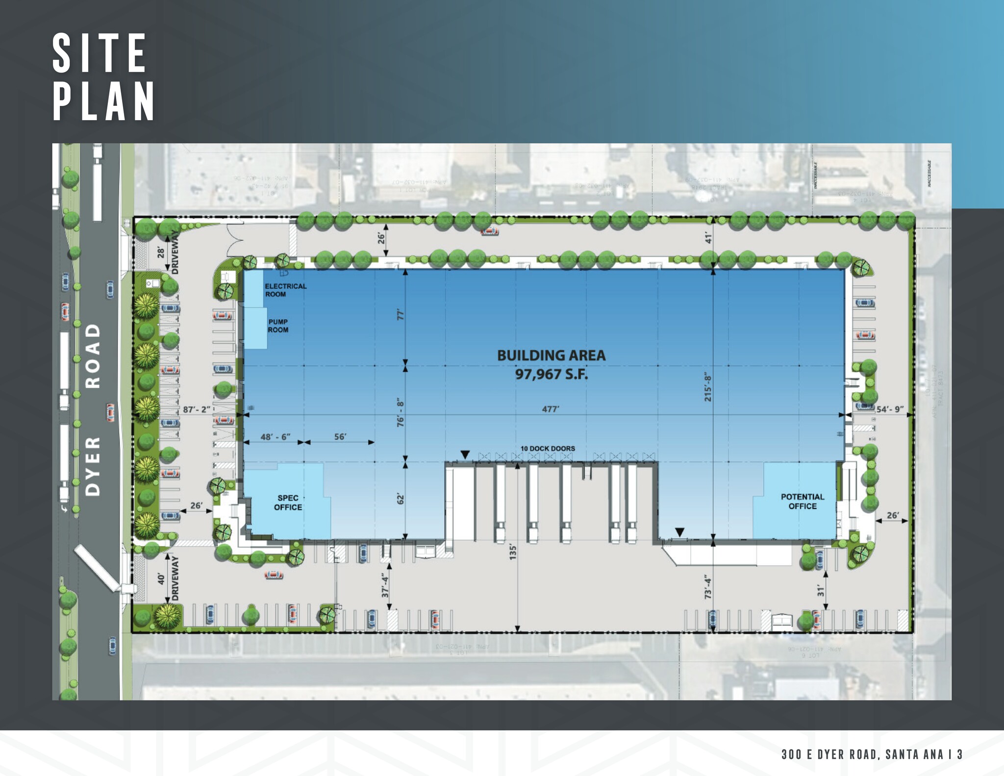 300 E Dyer Rd, Santa Ana, CA for lease Site Plan- Image 1 of 2