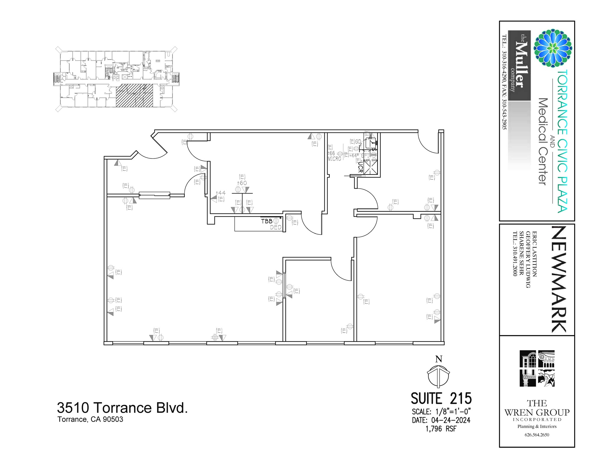 3400 Torrance Blvd, Torrance, CA à louer Plan d  tage- Image 1 de 1