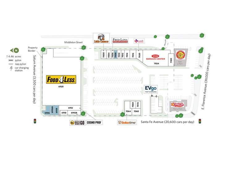 6900-7100 S Santa Fe Ave, Huntington Park, CA for lease - Site Plan - Image 2 of 20