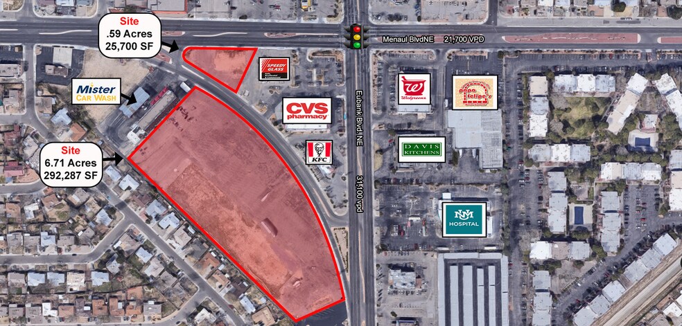 2105-2113 Eubank NE, Albuquerque, NM à louer - Photo du bâtiment - Image 1 de 7