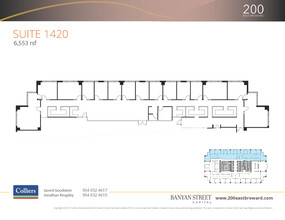 200 E Broward Blvd, Fort Lauderdale, FL à louer Plan d  tage- Image 1 de 2