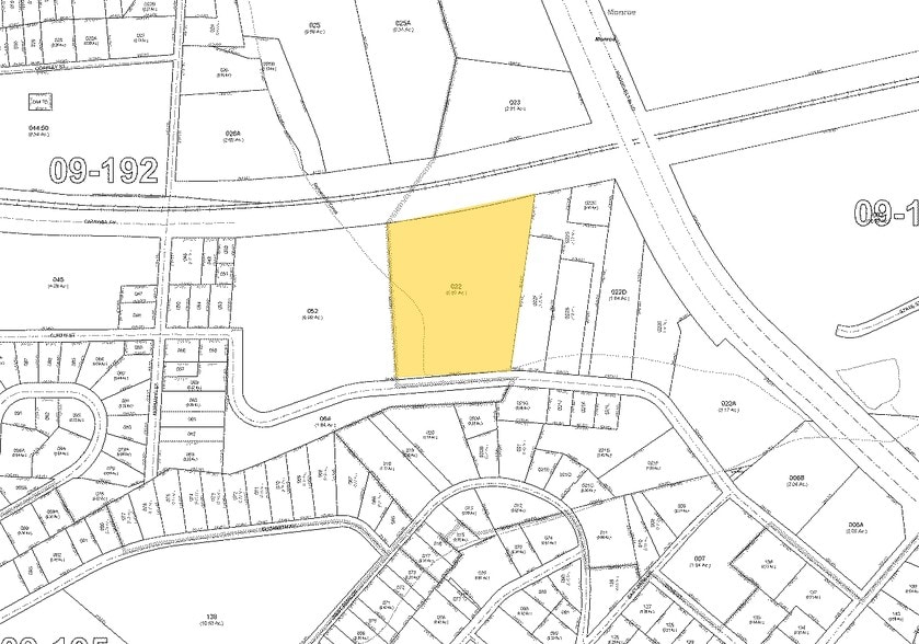 1127 Curtis St, Monroe, NC for lease - Plat Map - Image 2 of 10