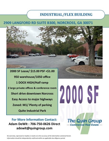 2909 Langford Rd, Norcross, GA à louer - Photo du bâtiment - Image 2 de 10