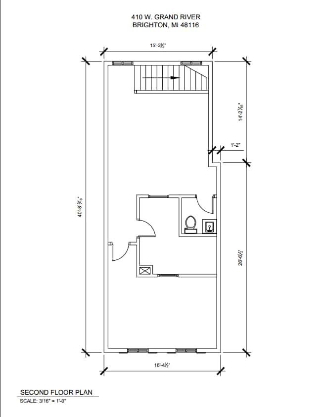 410 W Grand River Ave, Brighton, MI for lease Floor Plan- Image 1 of 1