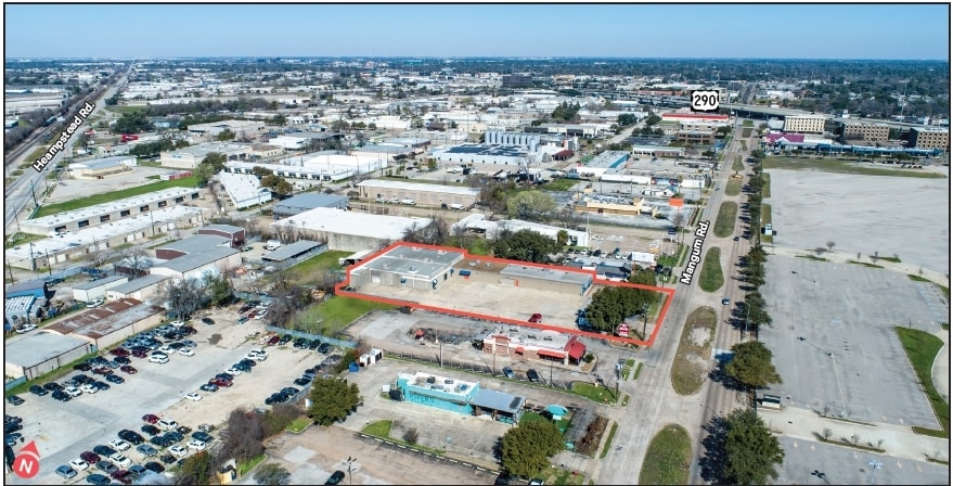 1907 Mangum Rd, Houston, TX for lease - Aerial - Image 3 of 4