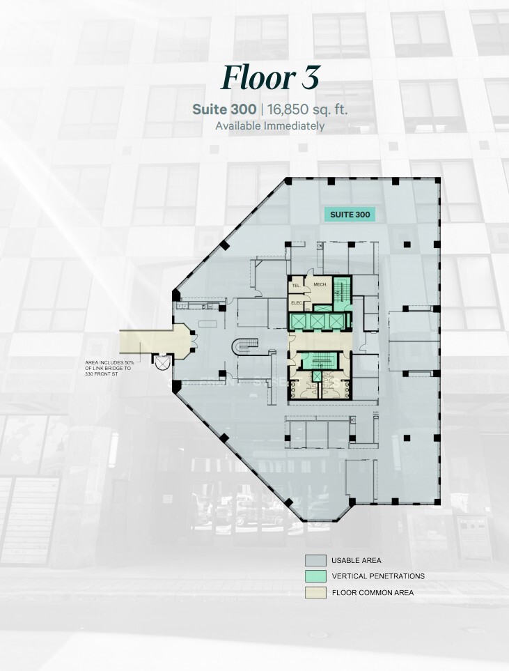 310 Front St W, Toronto, ON à louer Plan d’étage- Image 1 de 1