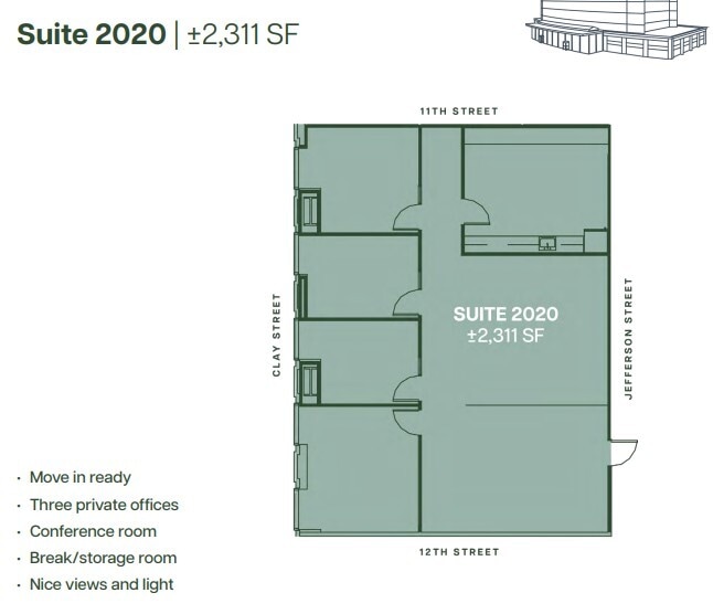 555 12th St, Oakland, CA for lease Floor Plan- Image 1 of 1
